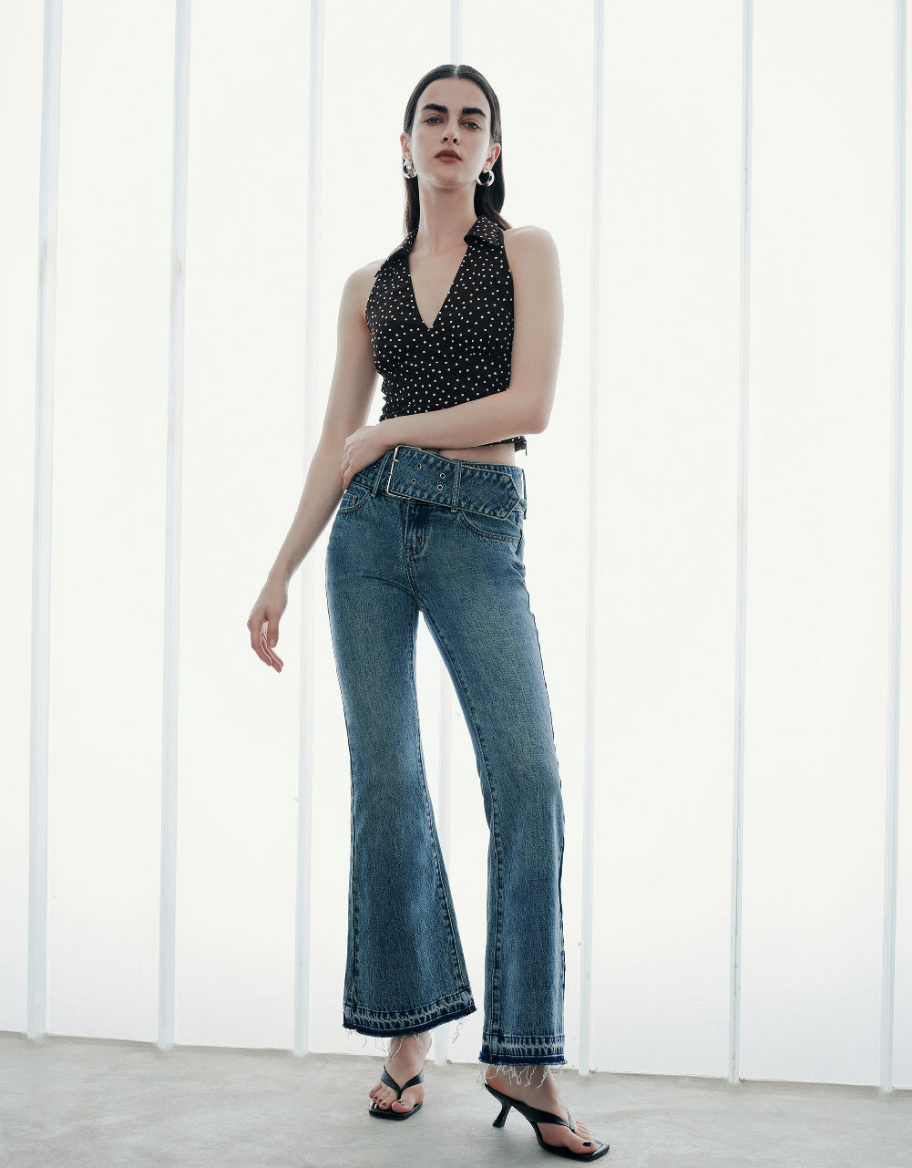 Flare Jeans With Belt