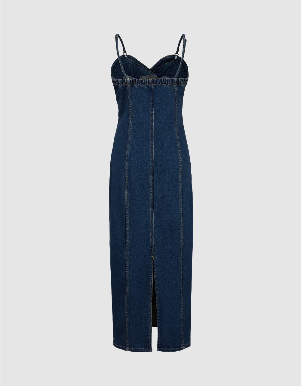 Off-Shoulder Denim Cami Dress