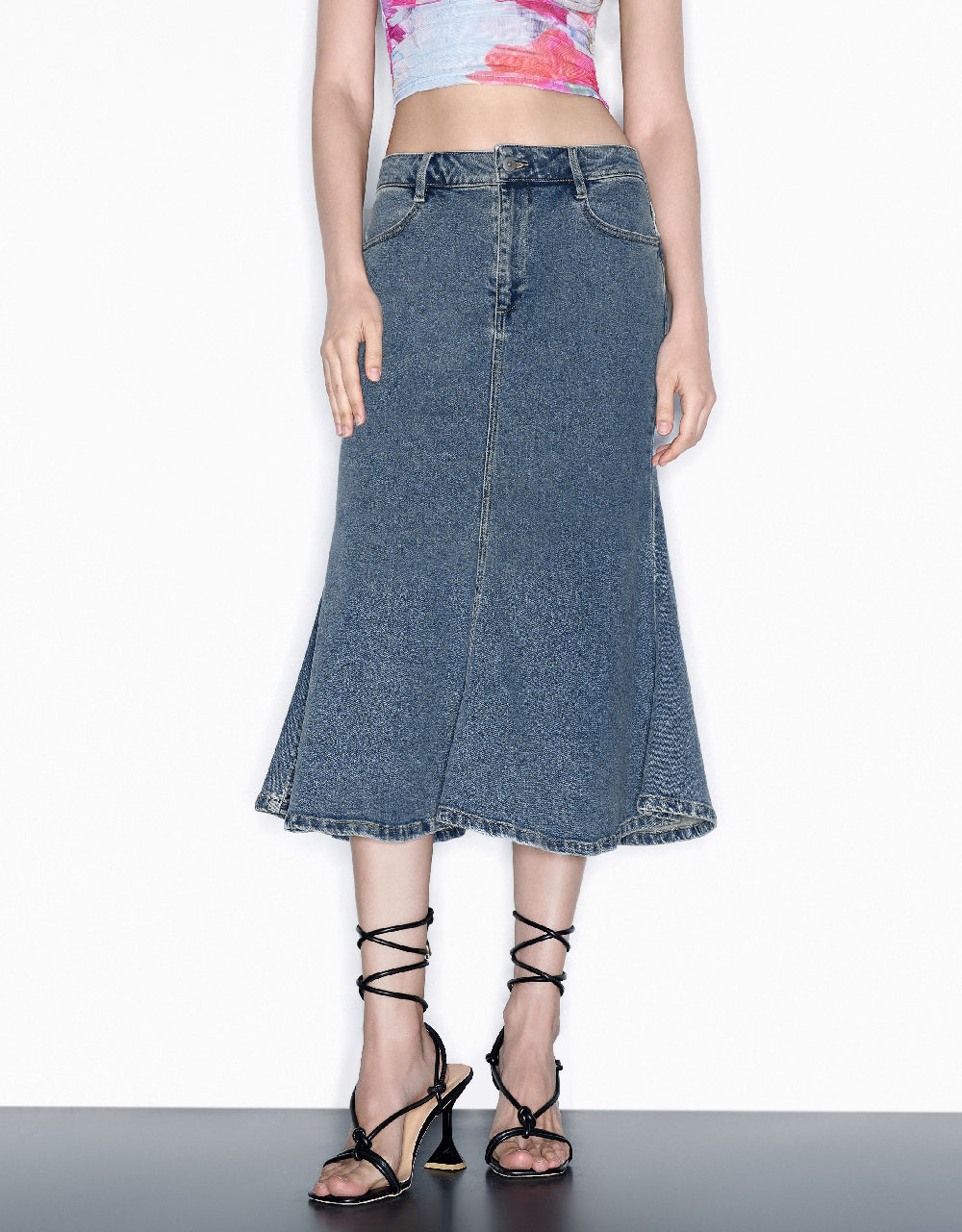 Maxi Fishtail Denim Skirt – Urban Revivo Thailand