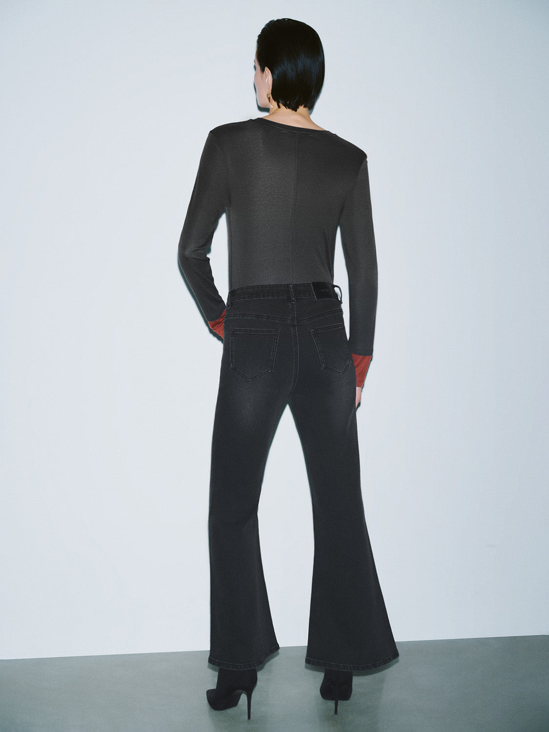 Flared Leg Denim Jeans