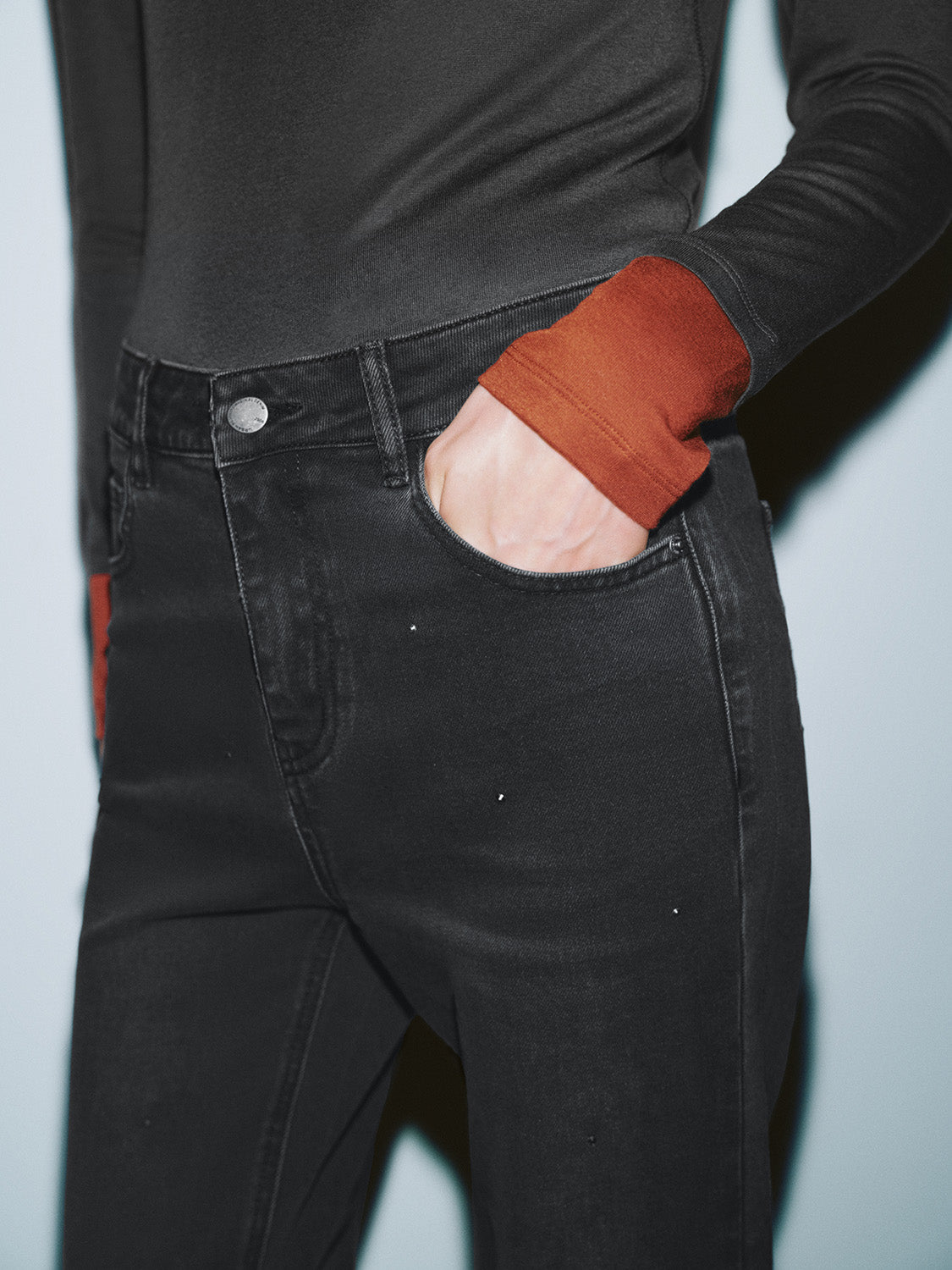Flared Leg Denim Jeans