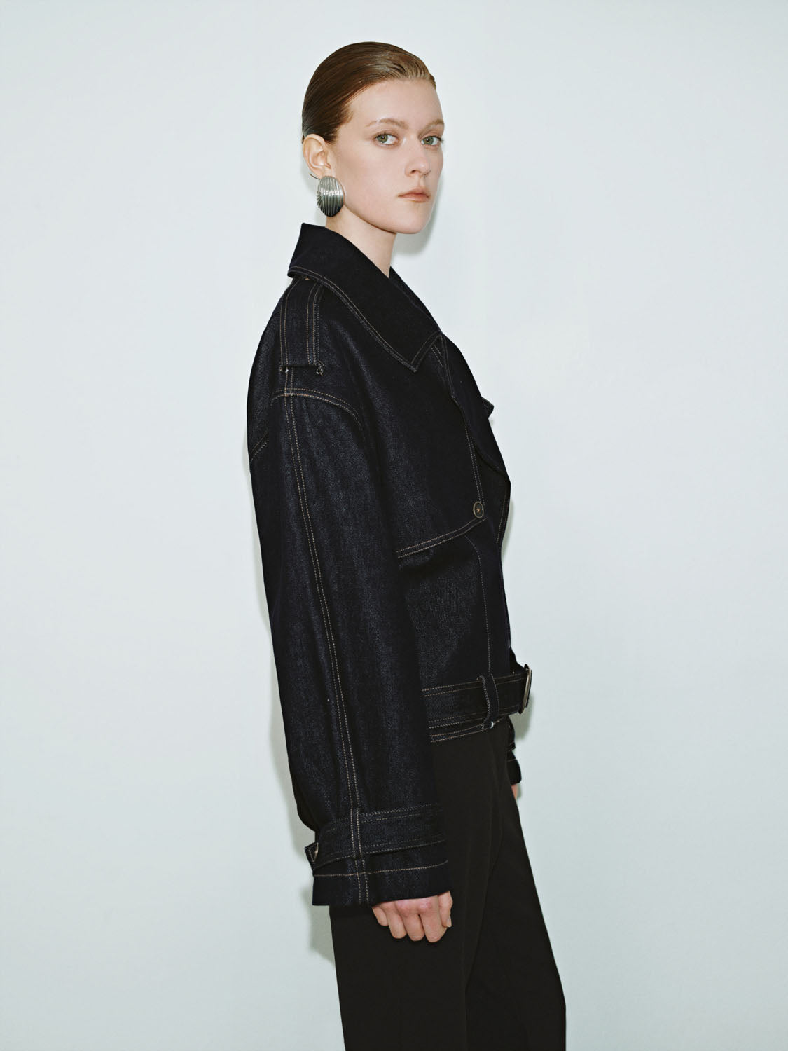 Notched Collar Denim Jackets