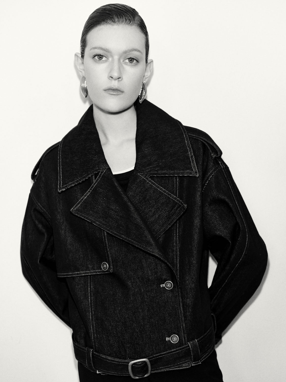 Notched Collar Denim Jackets