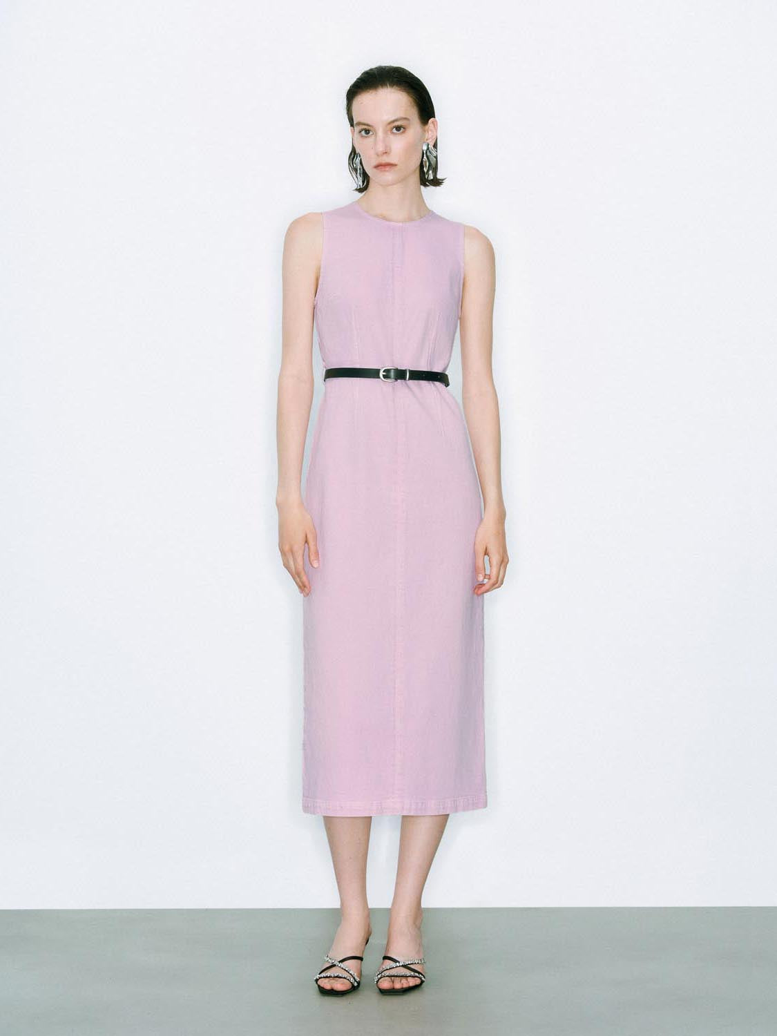 Denim Belted Dresses