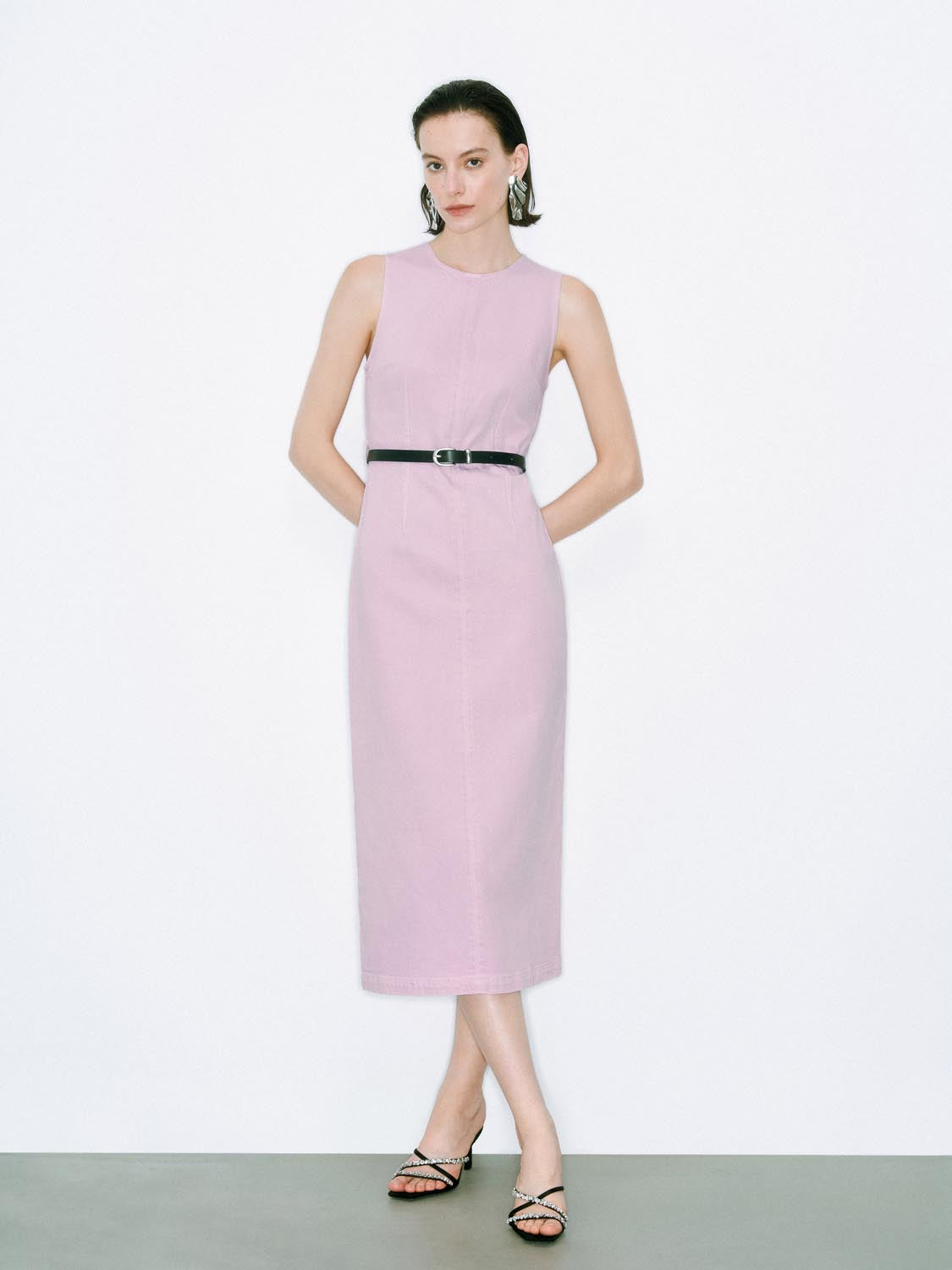 Denim Belted Dresses
