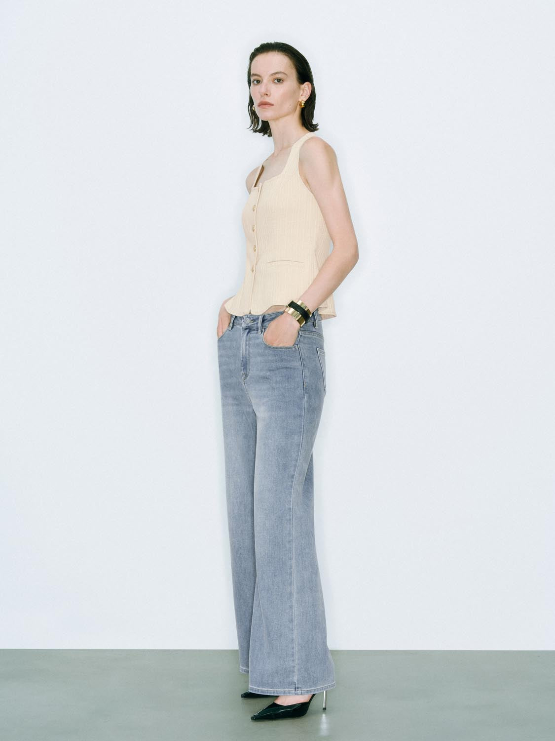 Denim Sleeveless Tops