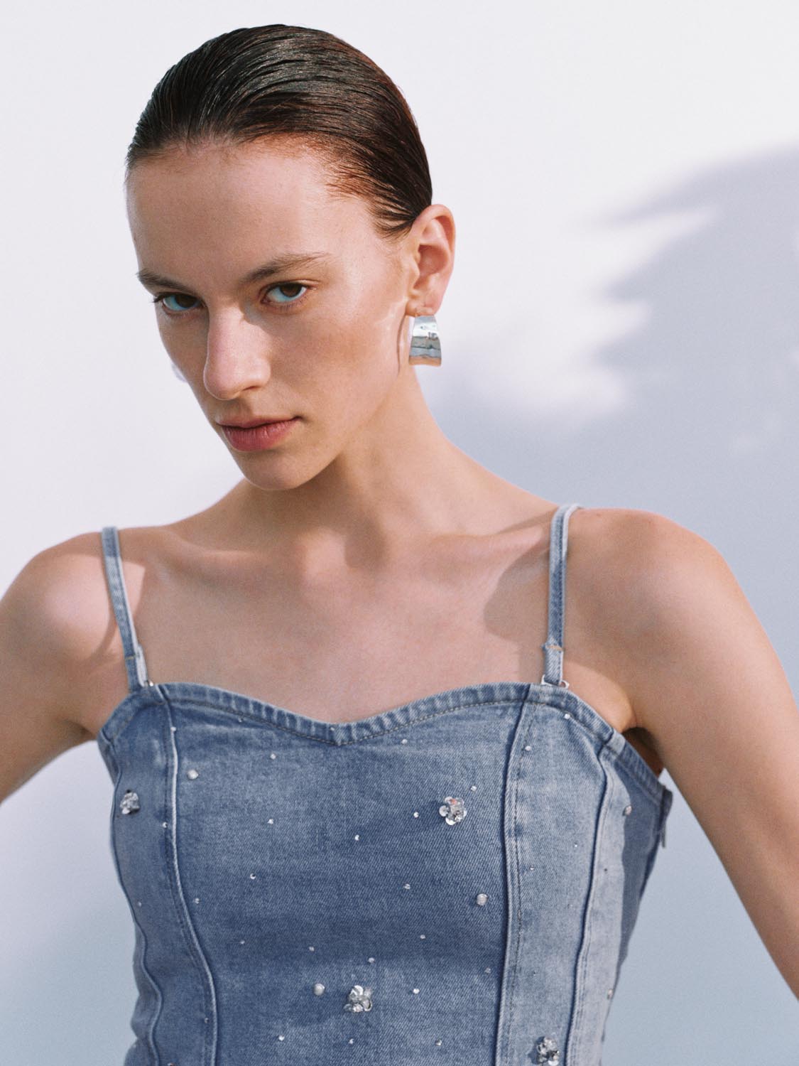 Denim Cami Tops