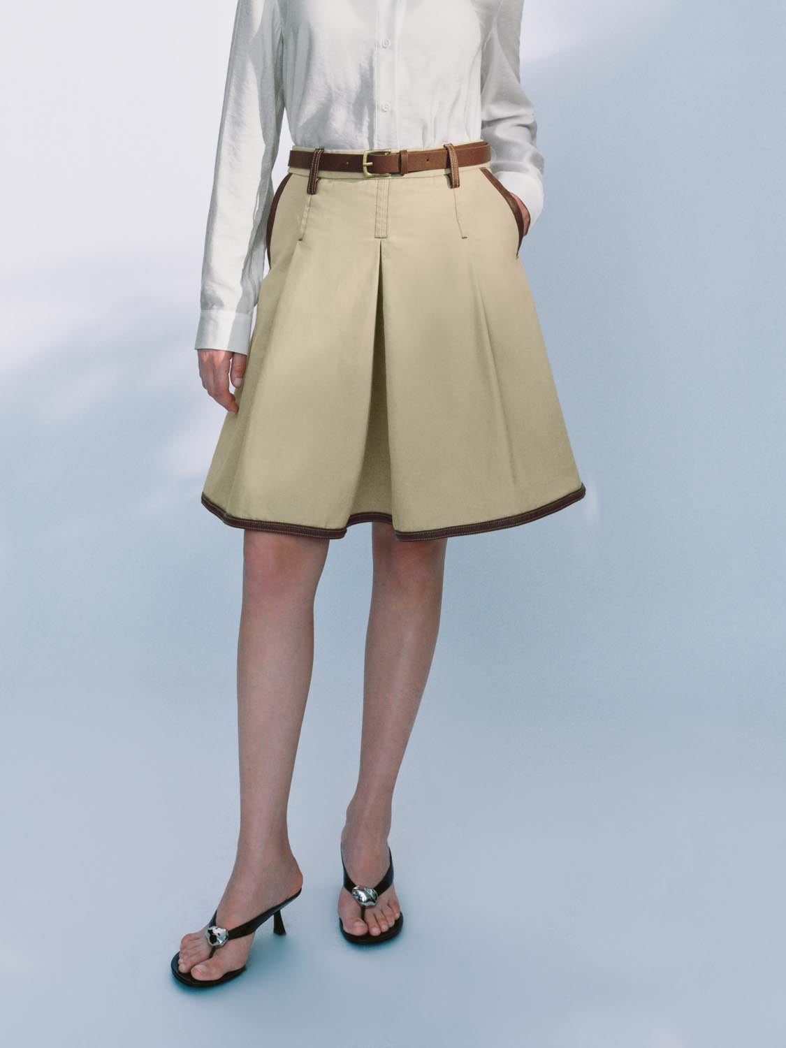 Denim Midi Skirts