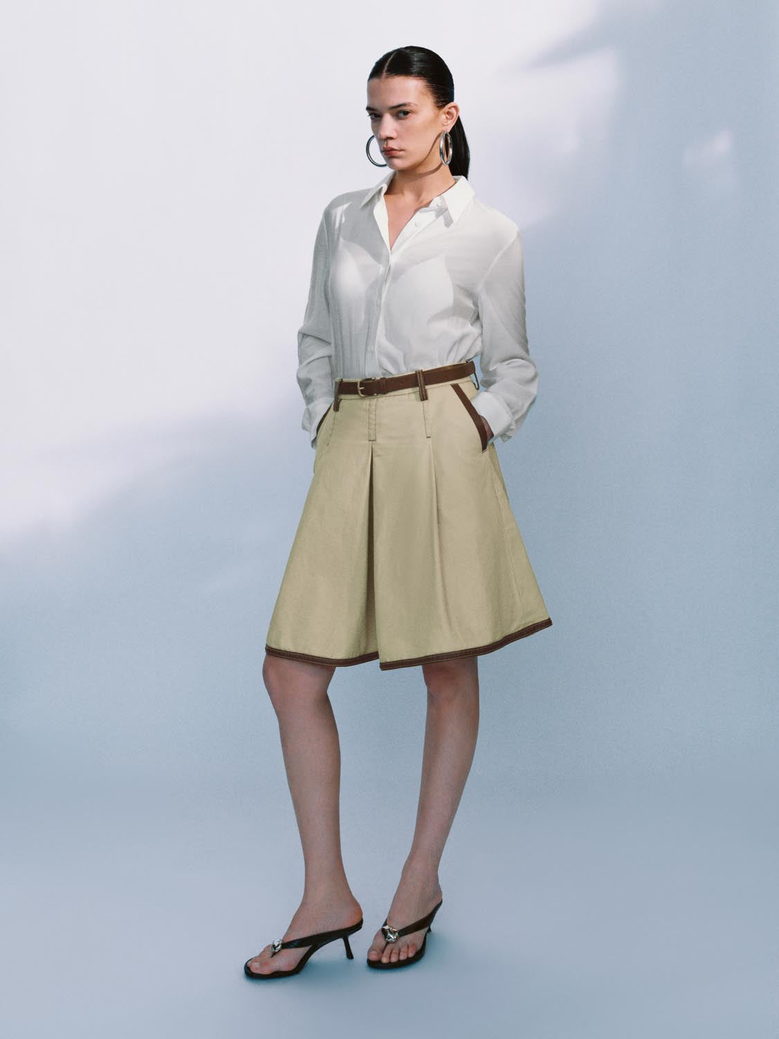 Denim Midi Skirts