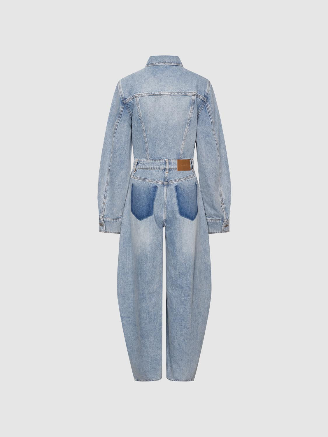 Baggy Leg Denim Jumpsuits