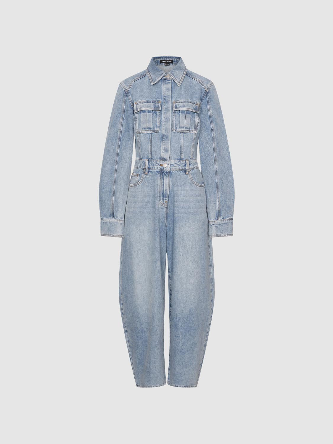 Baggy Leg Denim Jumpsuits