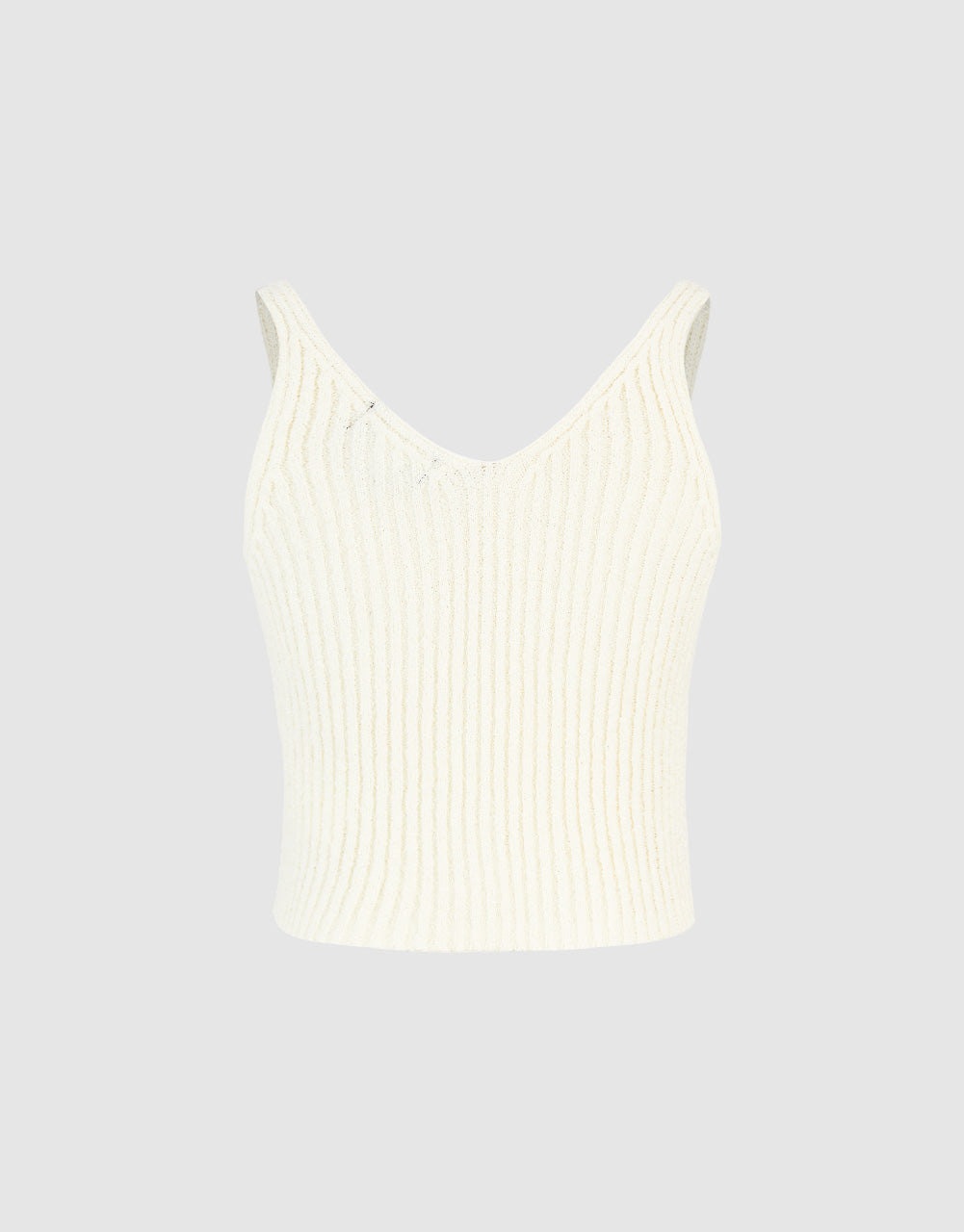 Sleeveless V-Neck Knitted Top