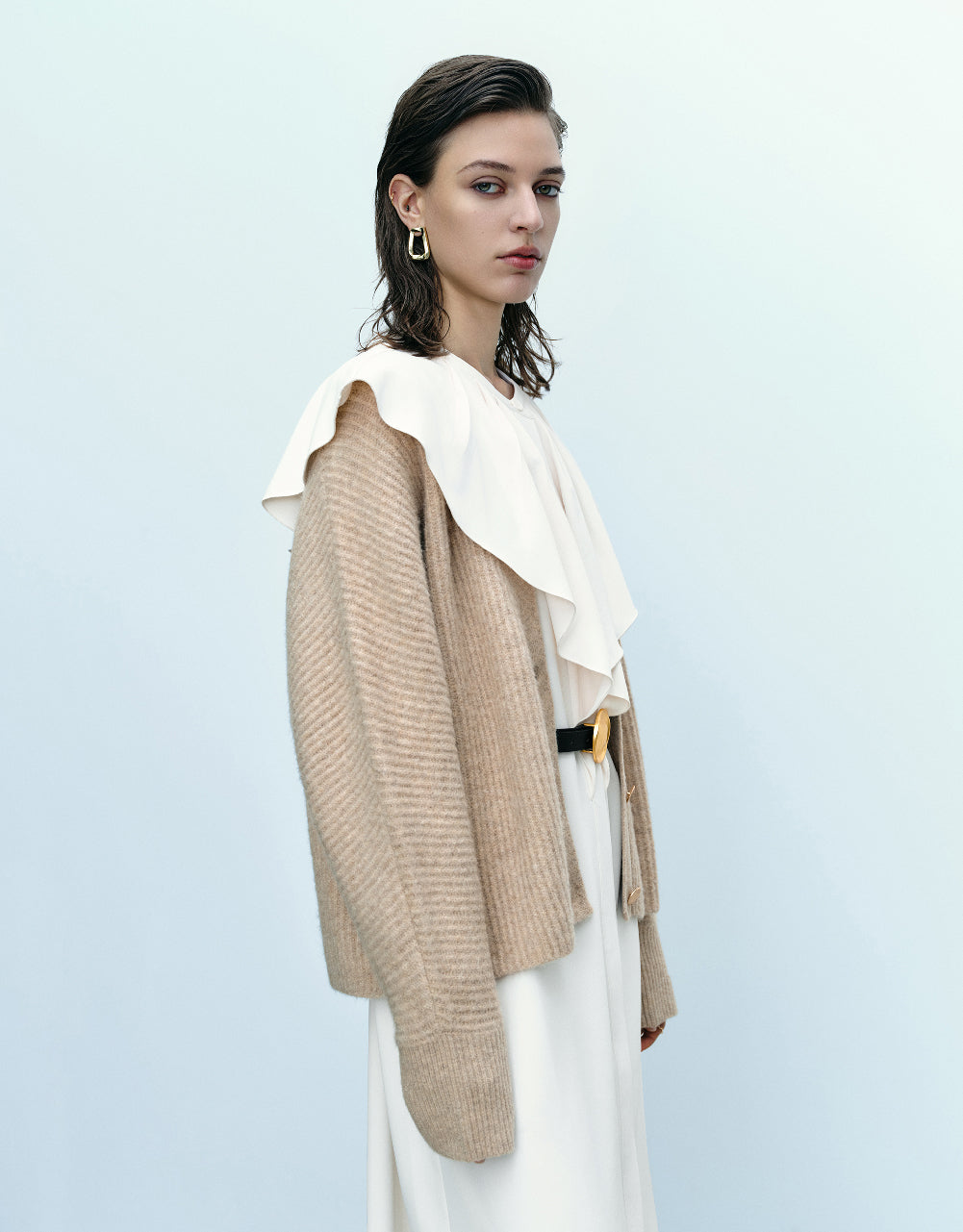 V-Neck Knitted Cardigan