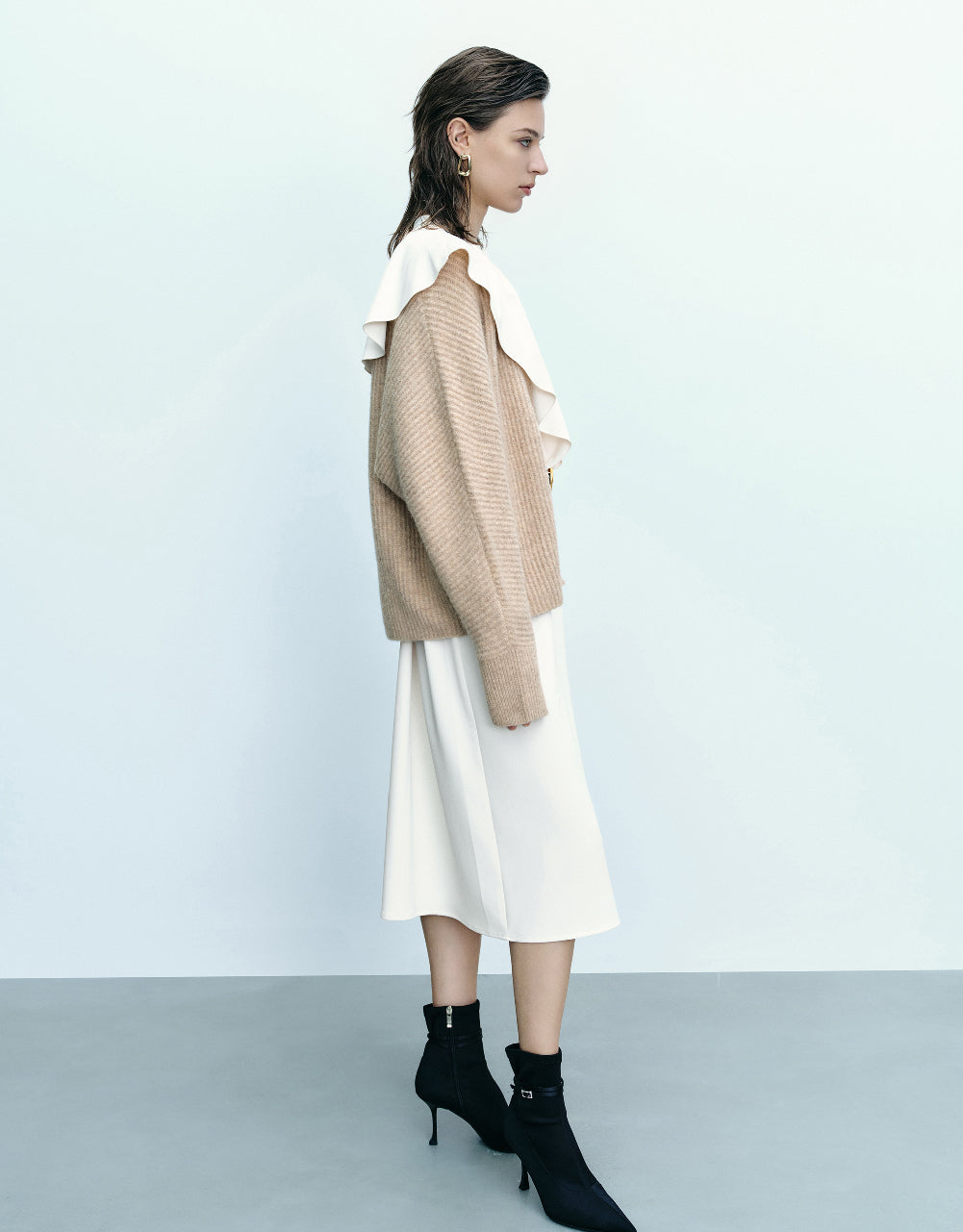 V-Neck Knitted Cardigan