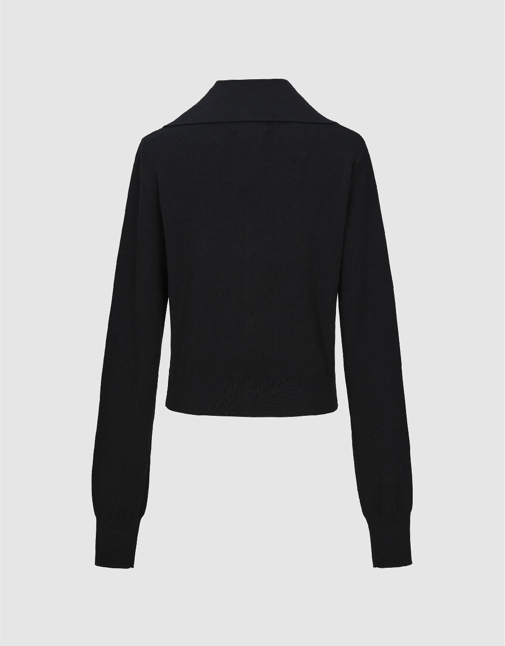 Square Button V-Neck Knitted Cardigan