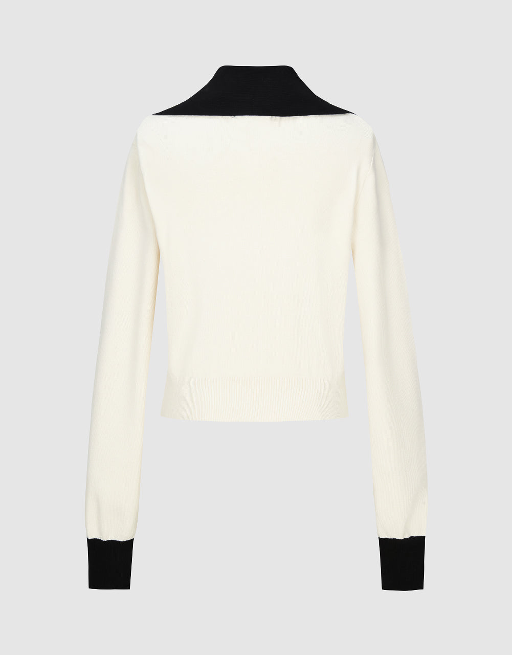 Square Button V-Neck Knitted Cardigan