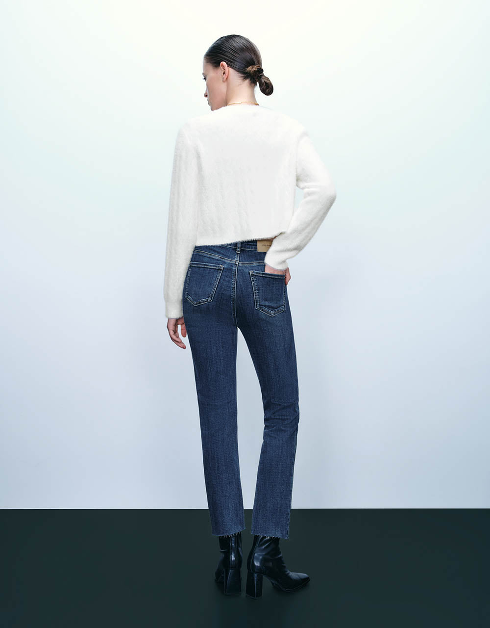 Button Up Crew Neck Knitted Cardigan