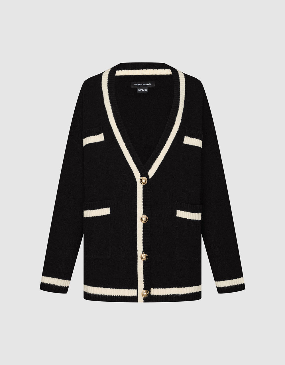 V-Neck Knitted Cardigan