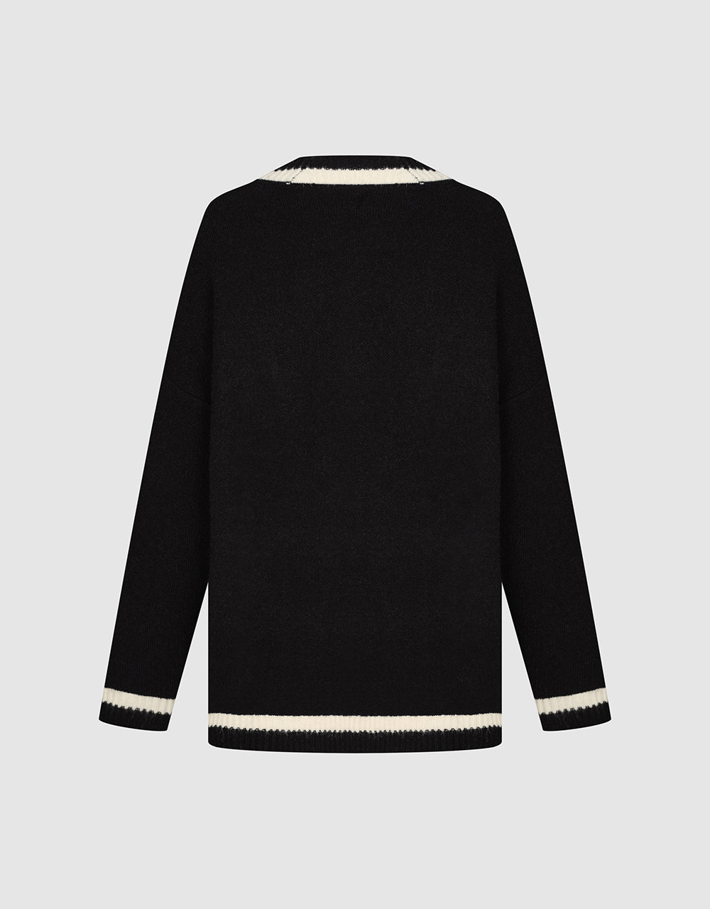 V-Neck Knitted Cardigan