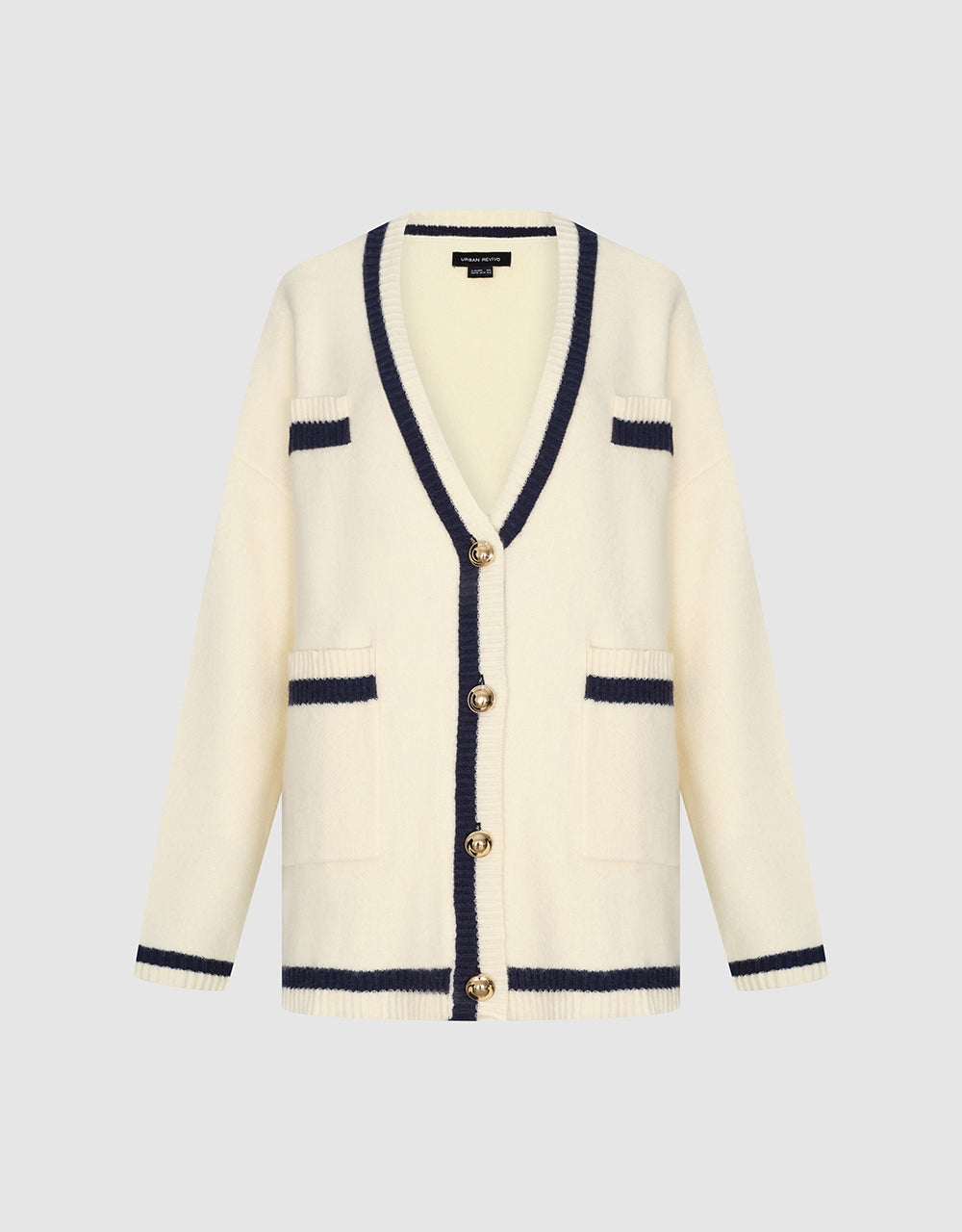 V-Neck Knitted Cardigan