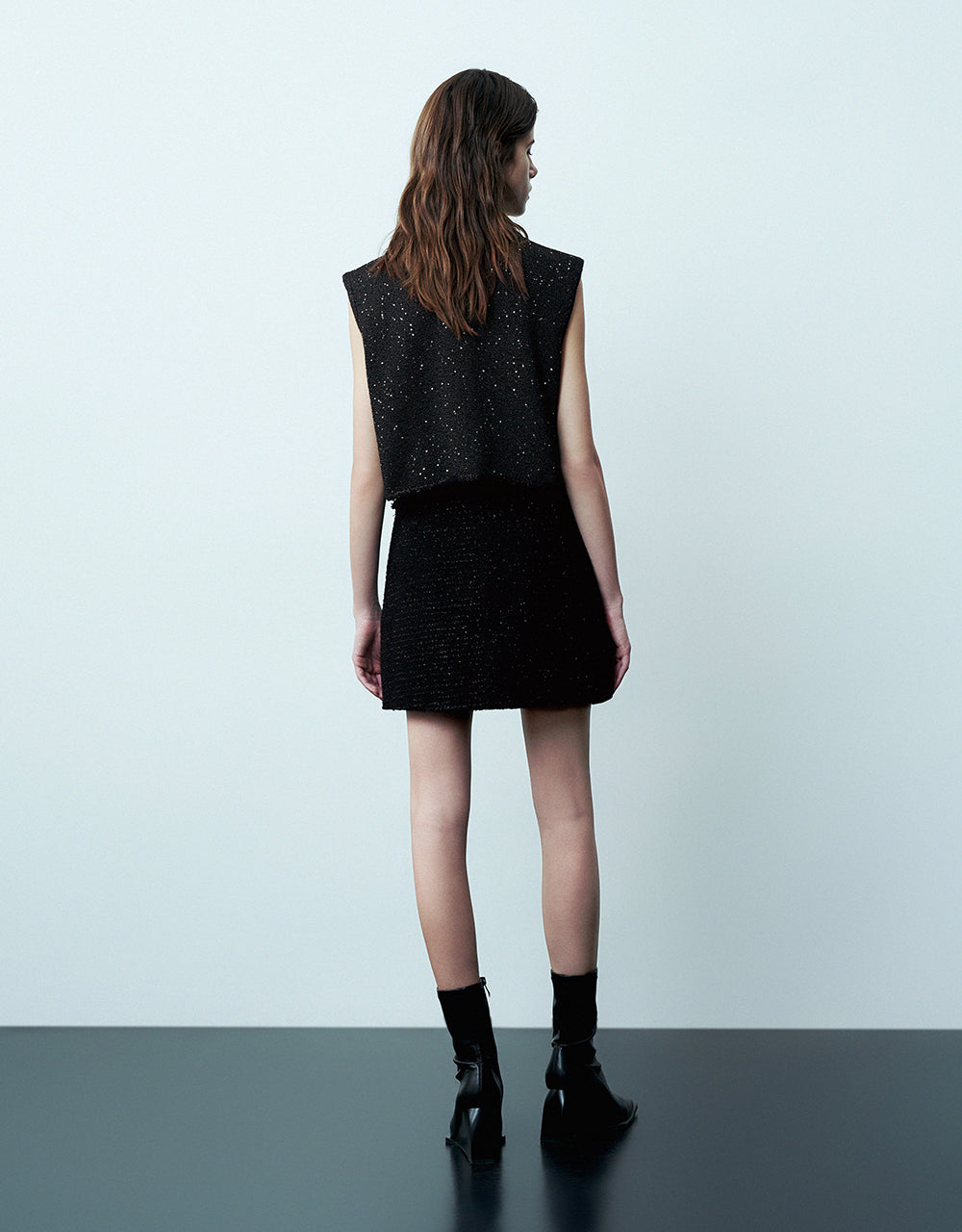 Crew Neck Knitted Waistcoat