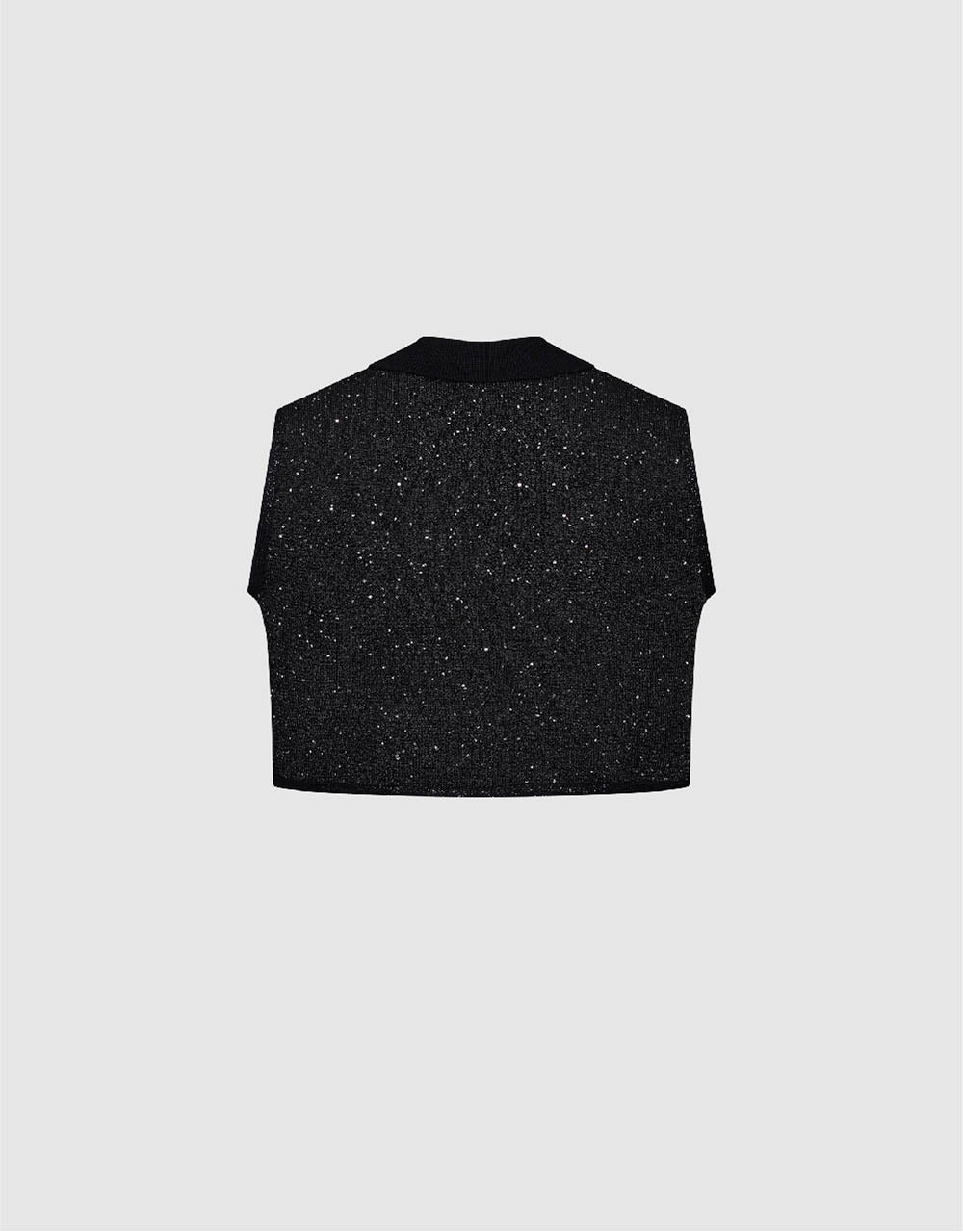 Crew Neck Knitted Waistcoat
