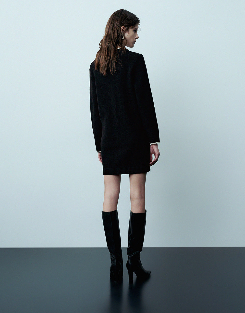 Crew Neck Knitted Dress