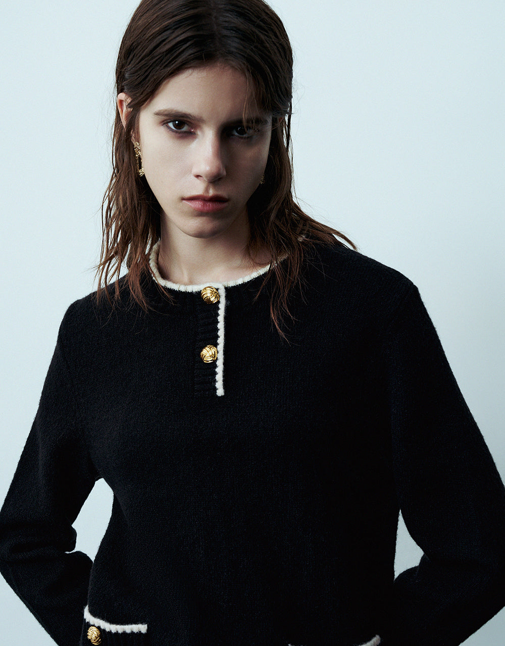 Crew Neck Knitted Dress
