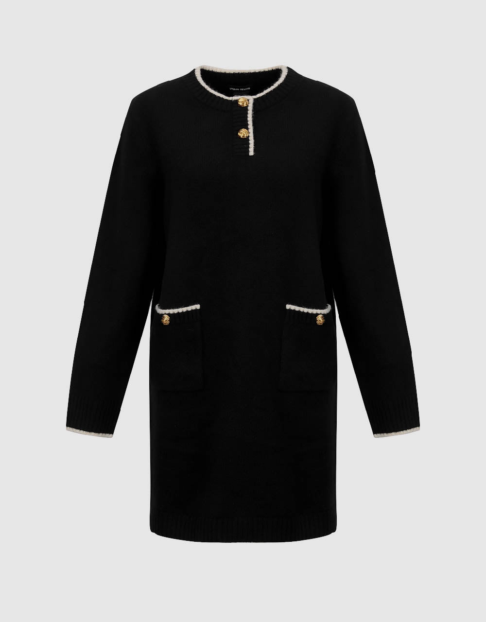 Crew Neck Knitted Dress