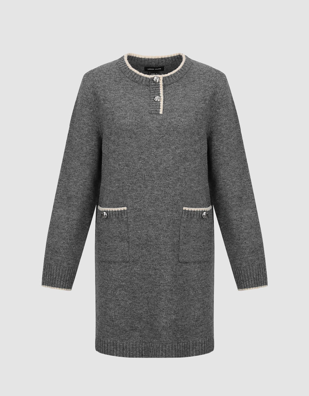Crew Neck Knitted Dress