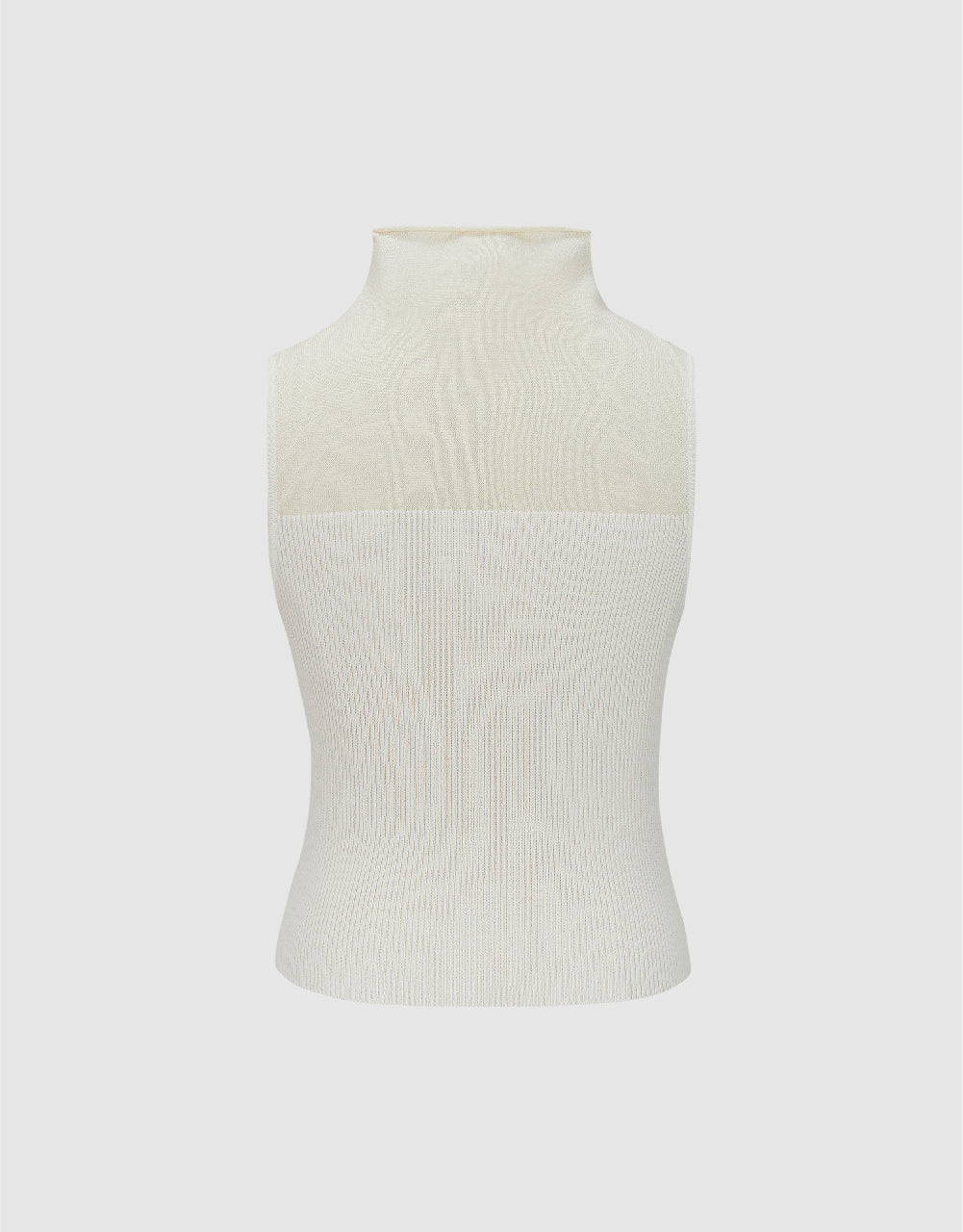 Knitted Crew Neck Tank Top