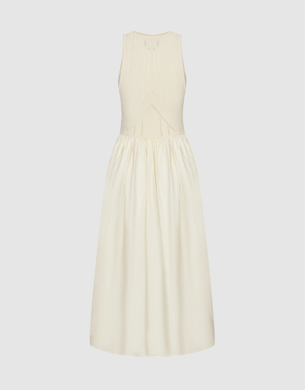 Sleeveless Crew Neck Knitted Dress