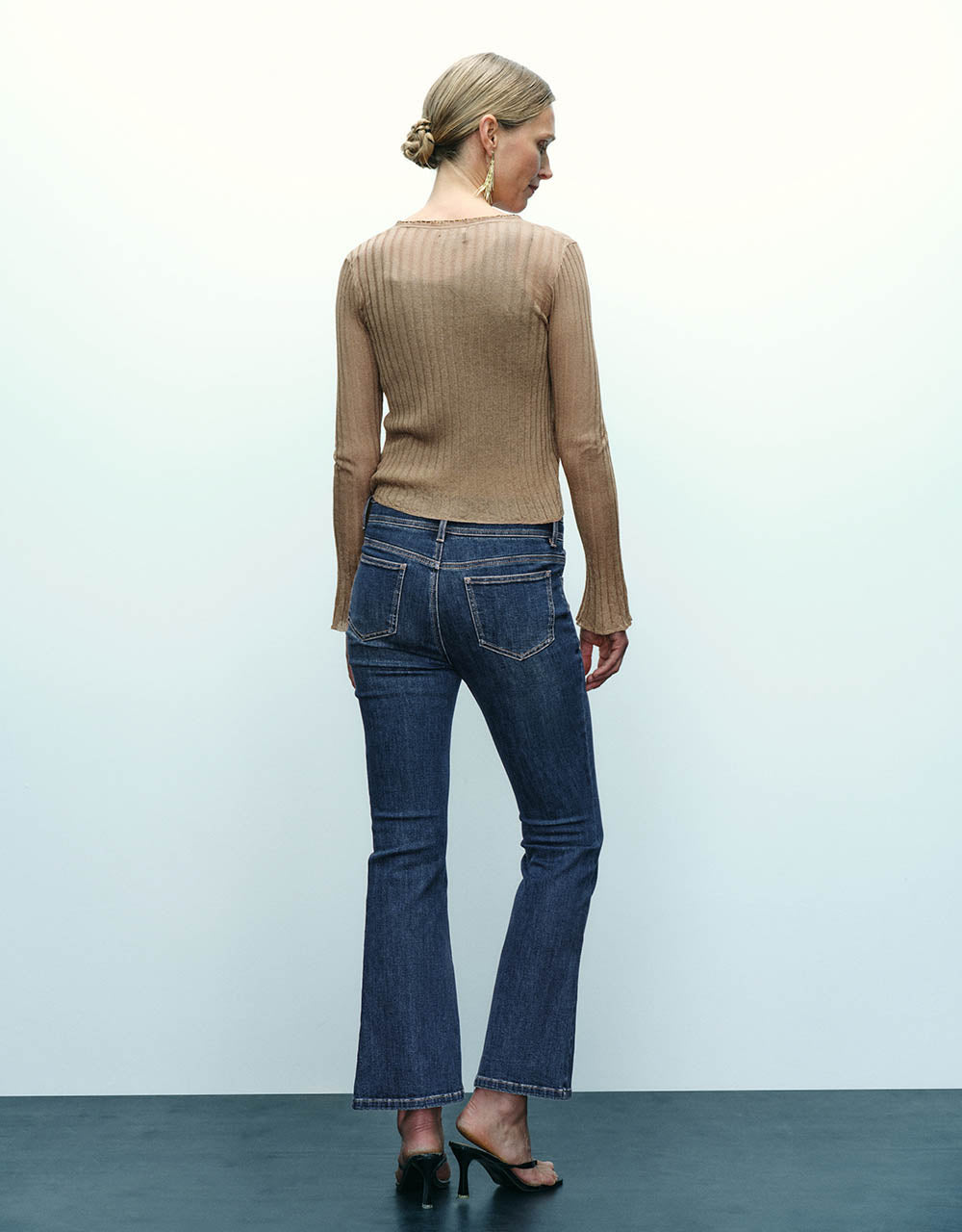 Tie Front V-Neck Skinny Knitted Cardigan