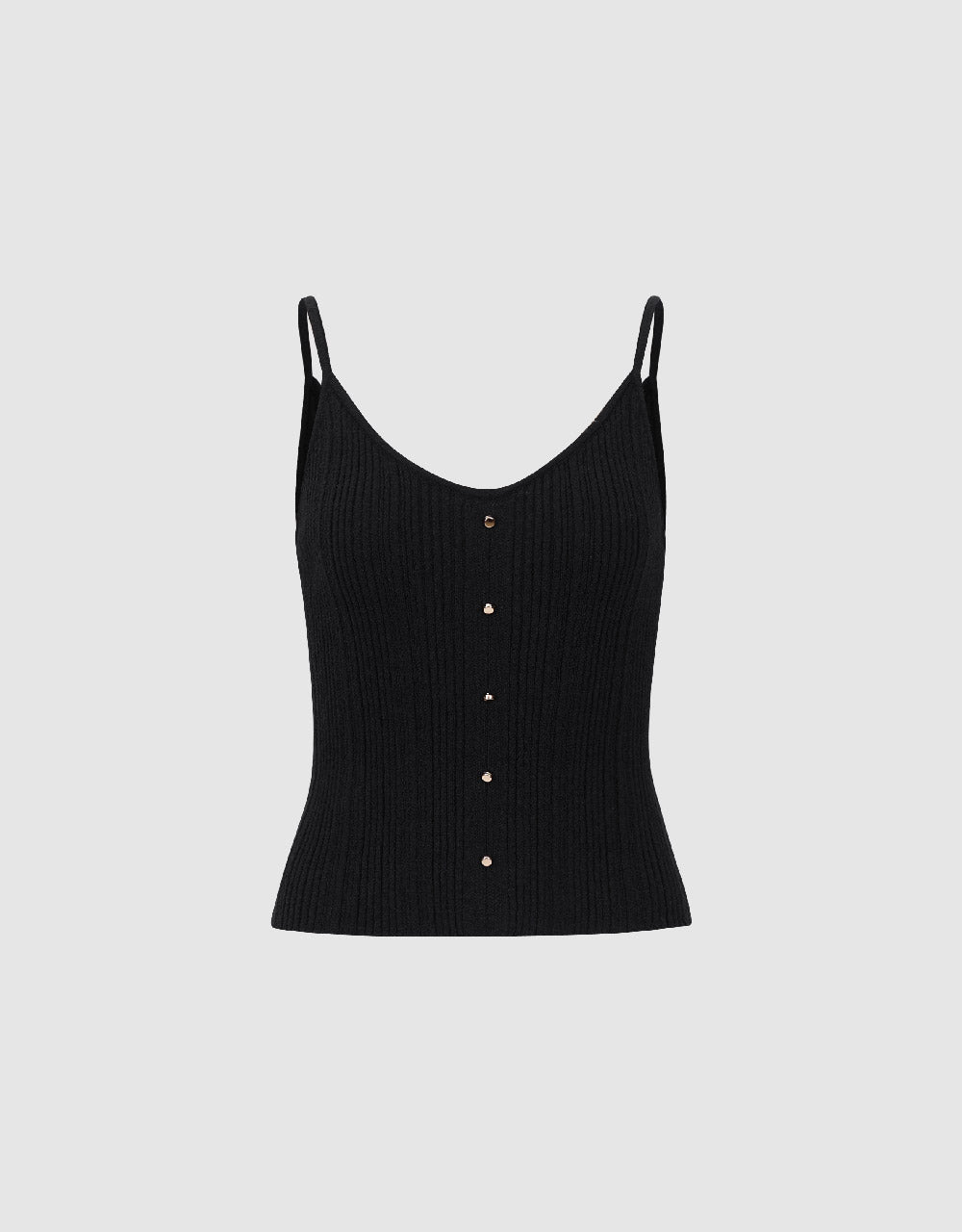 V-Neck Knitted Skinny Cami Top