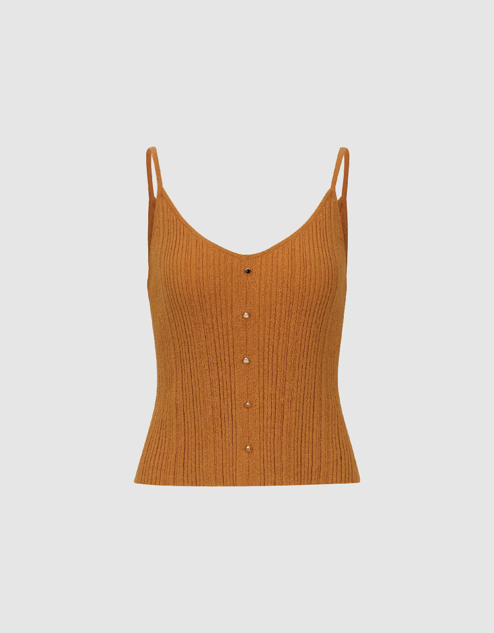 V-Neck Knitted Skinny Cami Top
