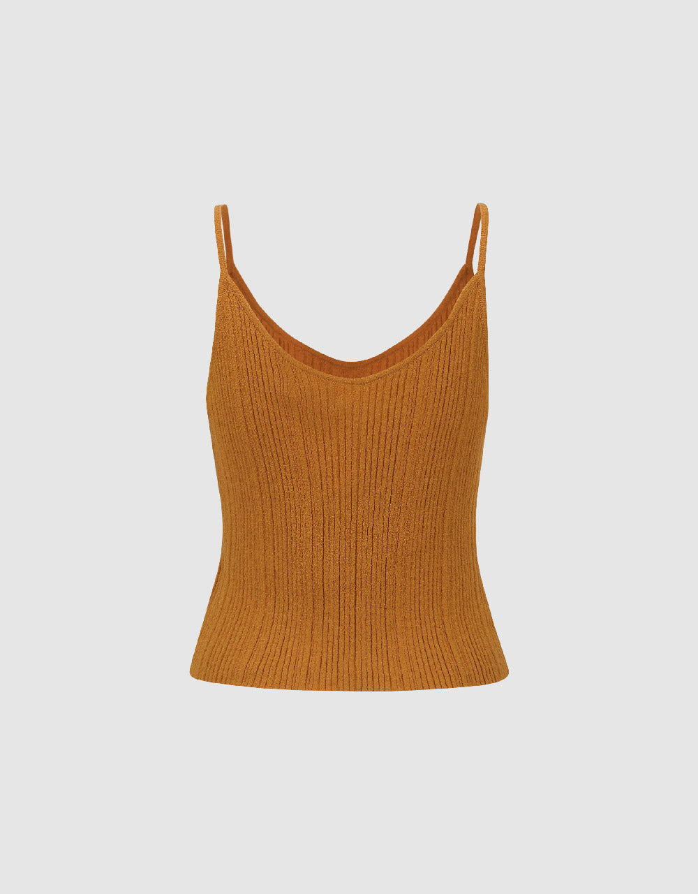 V-Neck Knitted Skinny Cami Top