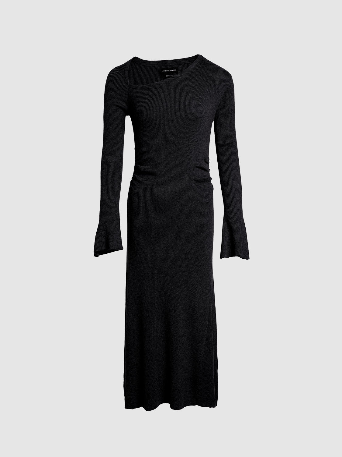 One Shoulder Skinny Knitted Dress