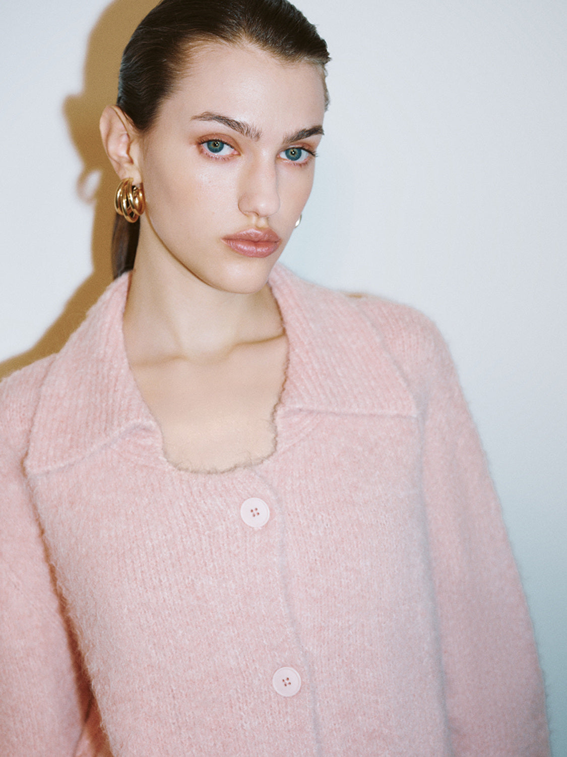 Lapel Knitted Cardigans