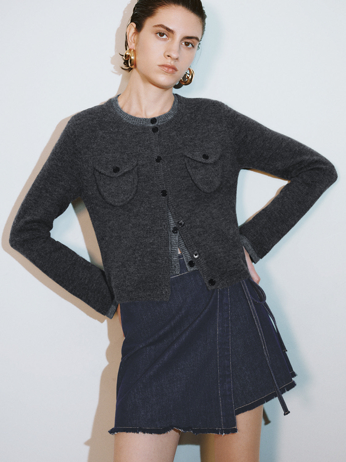 Button Up Knitted Cardigans