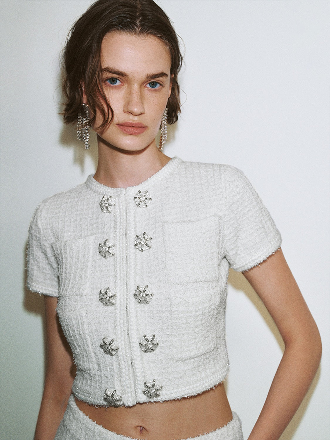 Knitted Short Sleeve Cardigans