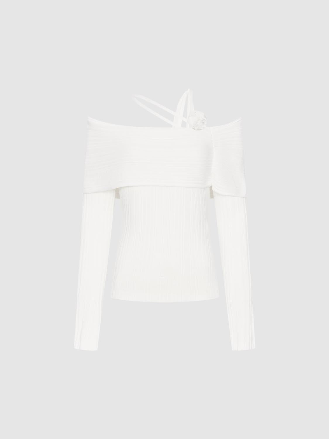 One Shoulder Knitted T-Shirts