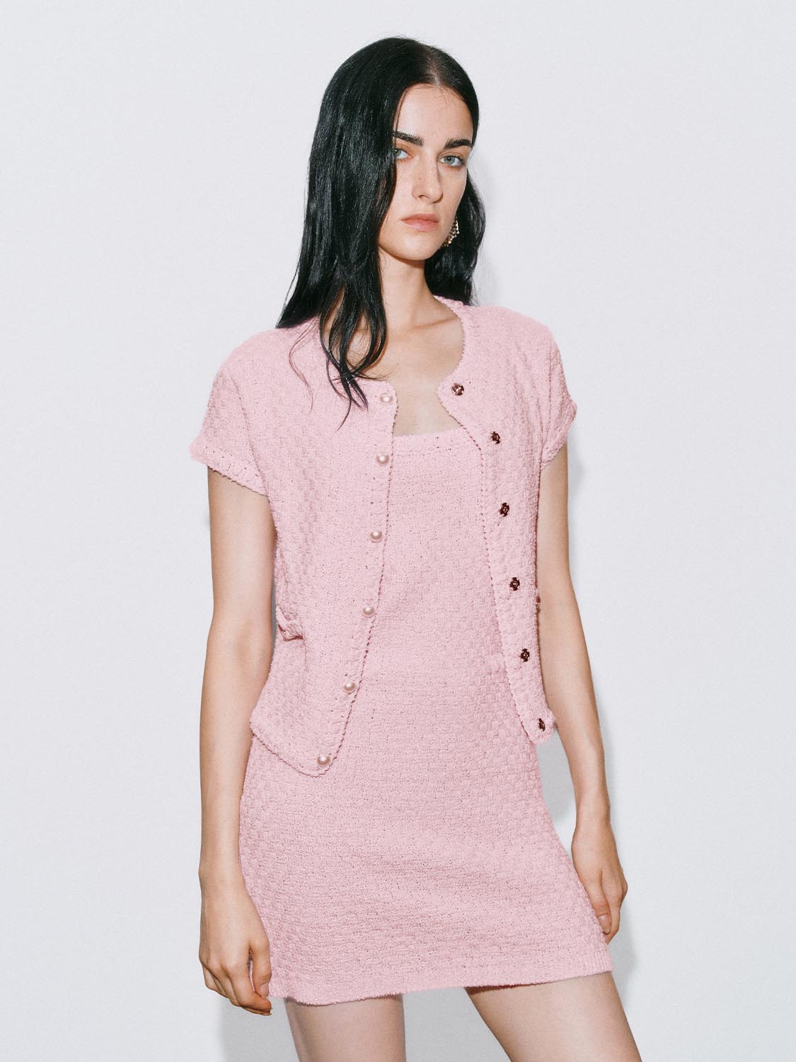 Knitted Short Sleeve Cardigans