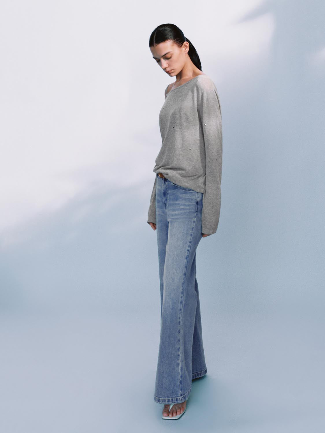 One Shoulder Knitted T-Shirts