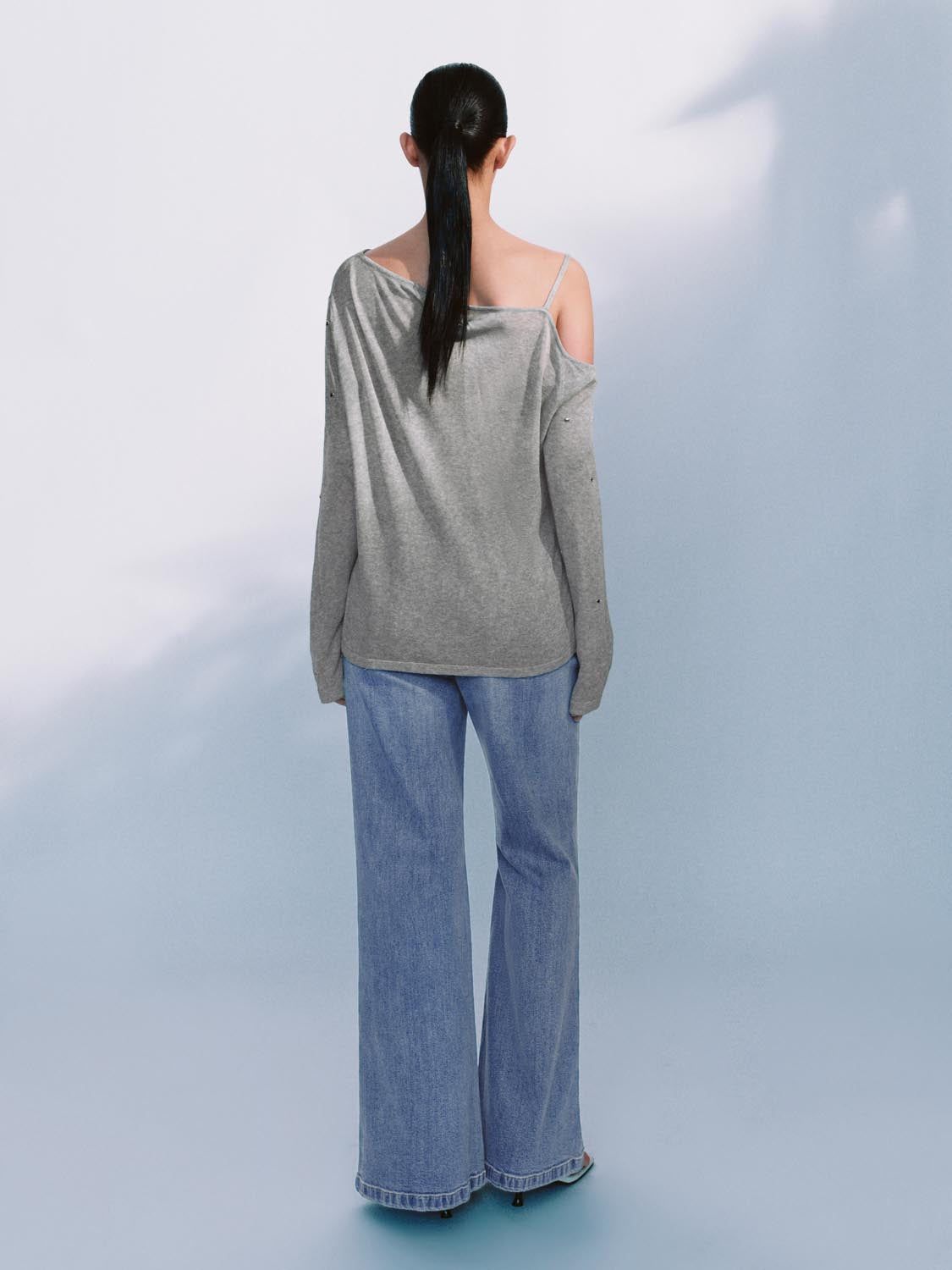 One Shoulder Knitted T-Shirts