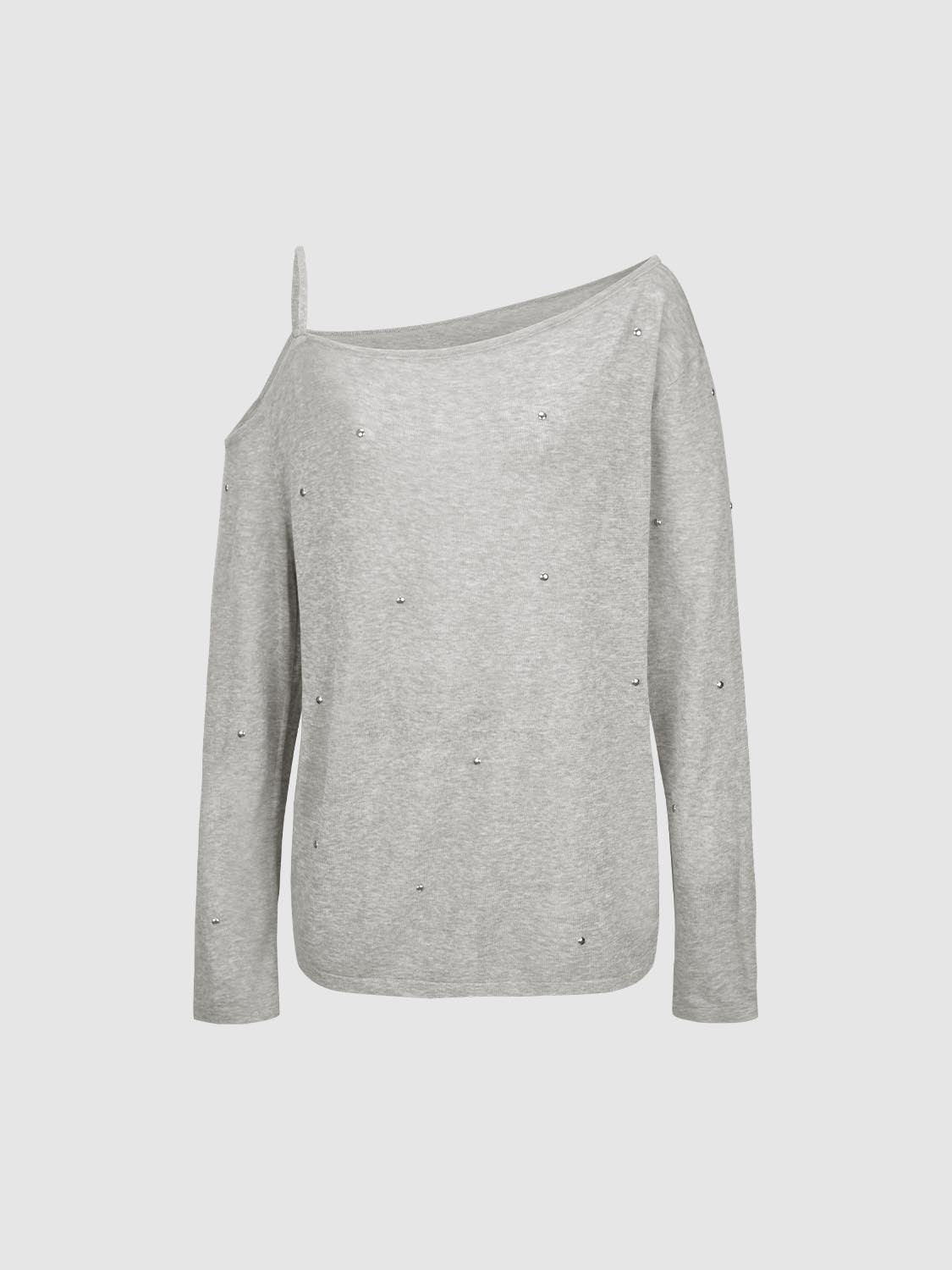 One Shoulder Knitted T-Shirts
