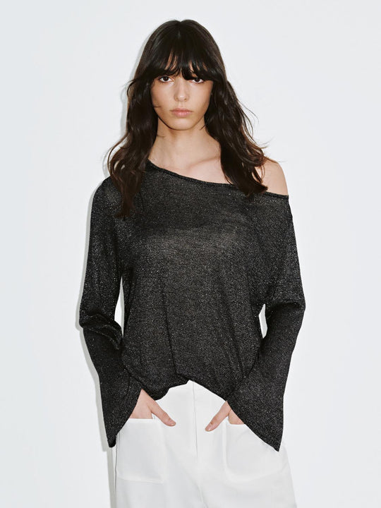 One Shoulder Knitted T-Shirts