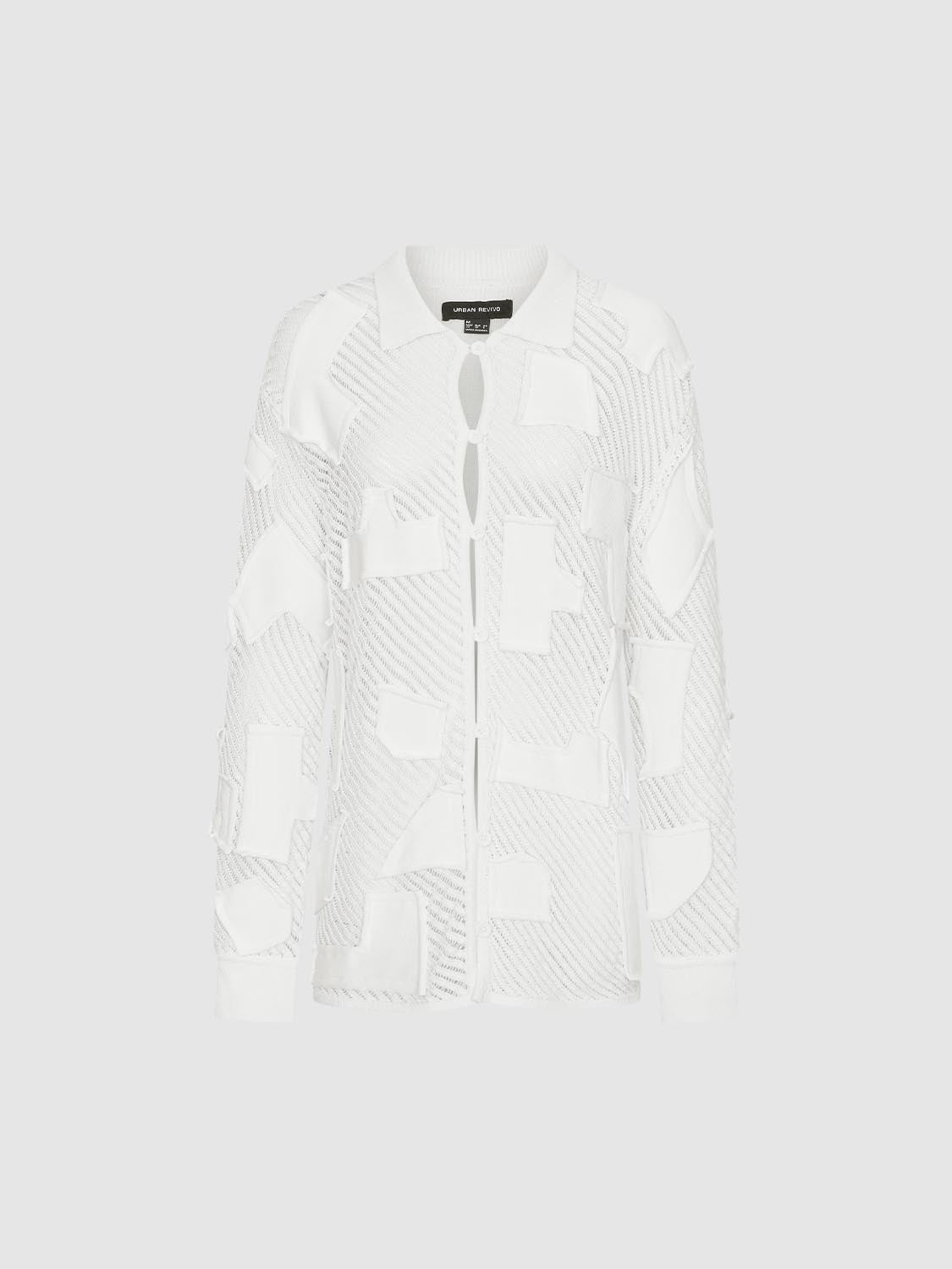 Collage Button Up Knitted Cardigans