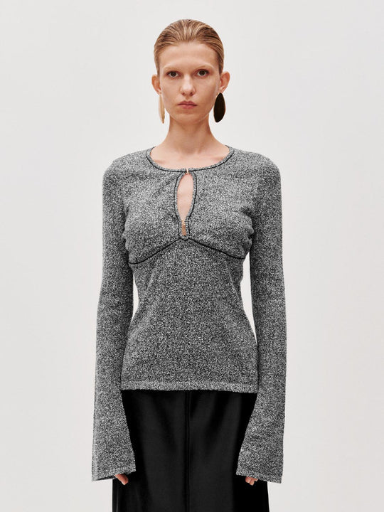 Flare Sleeve Knitted T-Shirts