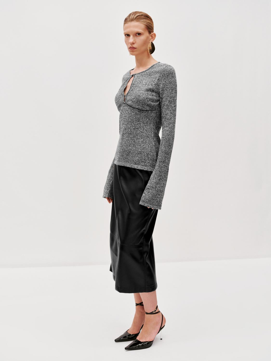 Flare Sleeve Knitted T-Shirts