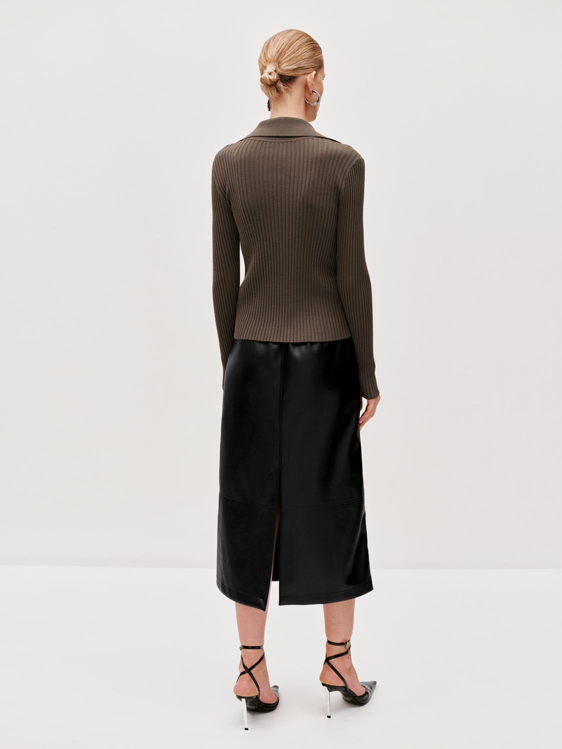 High Collar Knitted Cardigans